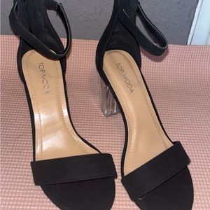 Worn once women block heels